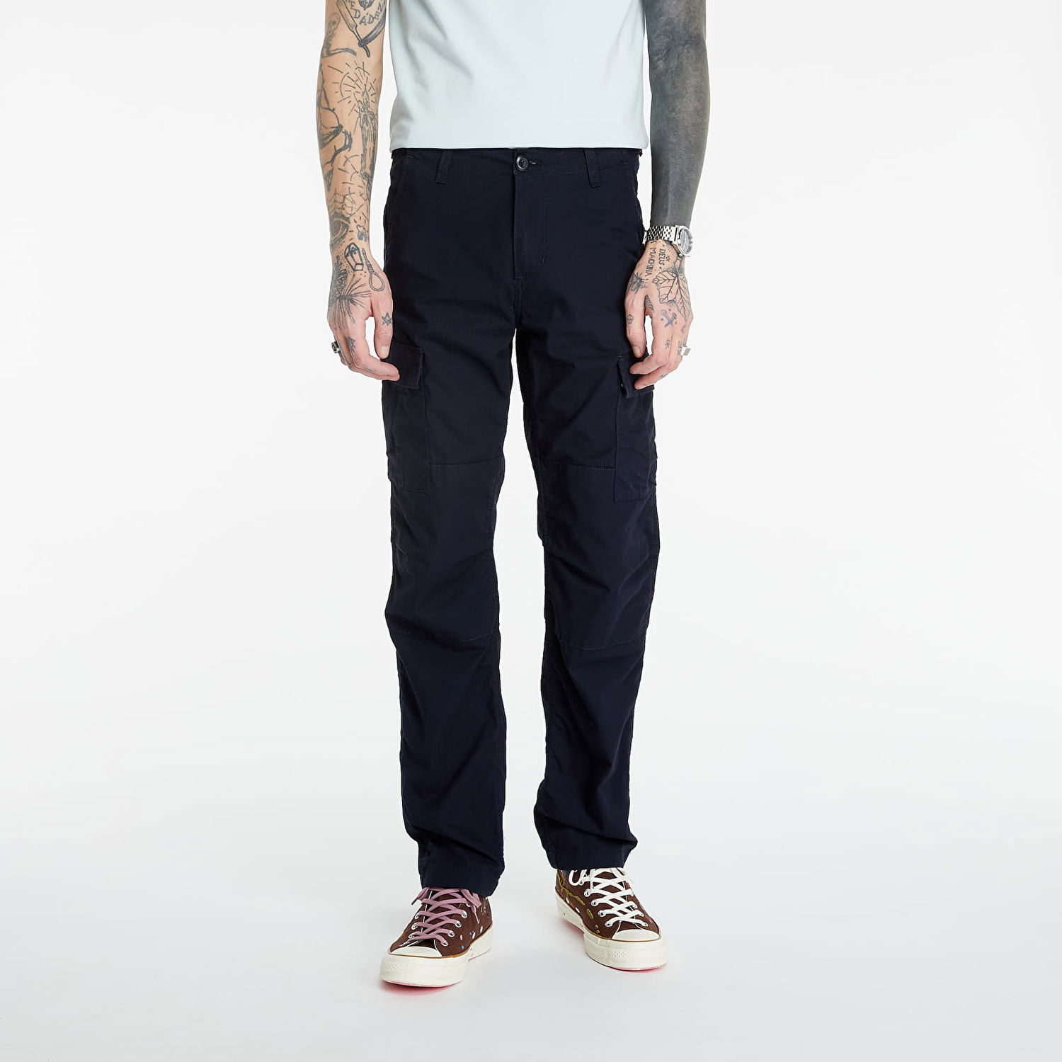 Bukser og jeans Carhartt WIP Aviation Sort | I009578, 0