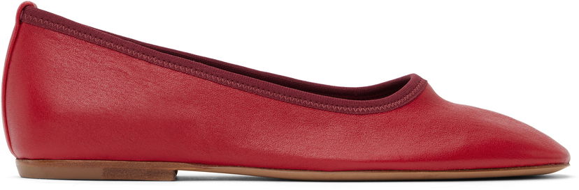 Kjole Dries Van Noten Dries Van Noten Leather Ballerina Flats Rød | WS251-1634-140