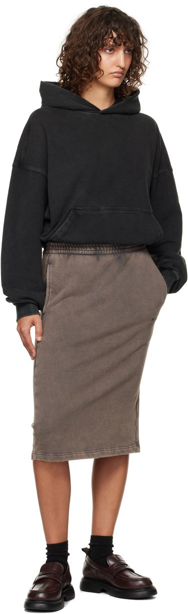Nederdel We11done We11Done Layered Hoodie Dress Brun | WD-TO3-24-851-W-BK, 3