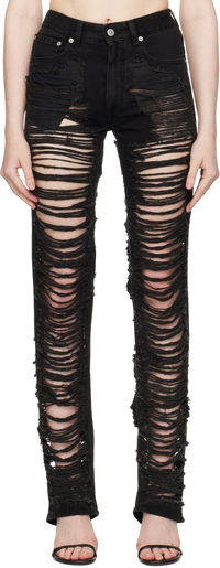 MM6 Maison Margiela 5 Pockets Shredded Jeans