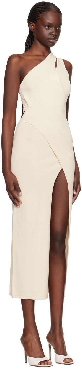 Kjole BEC + BRIDGE BEC + BRIDGE Mira One-Shoulder Maxi Dress Beige | H23-11837, 1