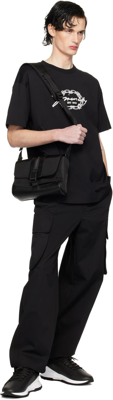 Skuldertaske Givenchy Technical Canvas and Leather Small G-Trail Messenger Bag Sort | BKU052K1X0001, 3