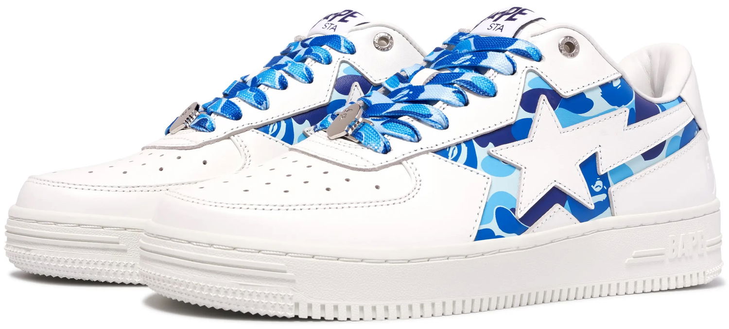 Sneakers og sko BAPE Bape Sta Icon ABC Camo "Blue" Hvid | 1K30-191-307-BLUE, 1