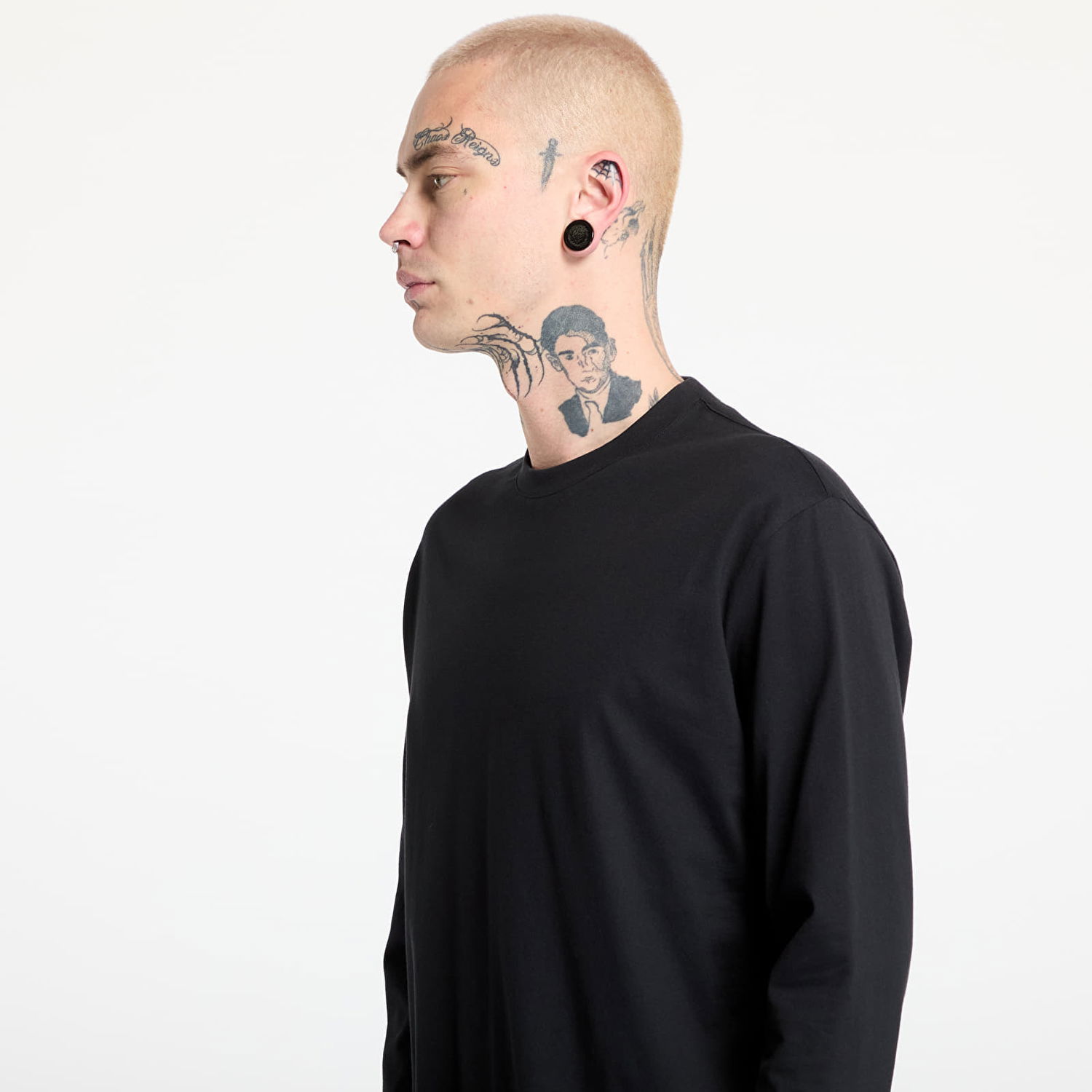 T-shirt Y-3 Graphic Long Sleeve Top Sort | JN4880, 1