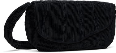 Skuldertaske Collina Strada Collina Strada Pleated Caterpillar Messenger Bag Sort | XX9023, 1