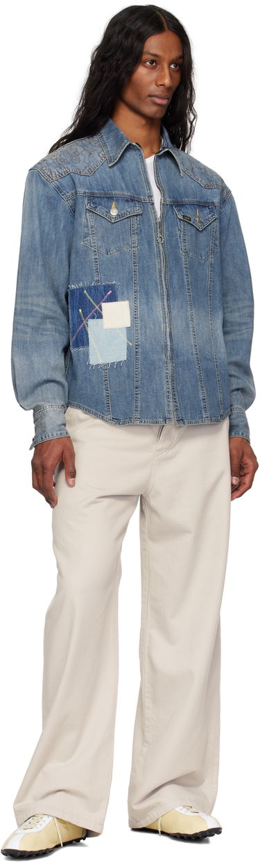 Jakke Andersson Bell Andersson Bell Embroidered Patchwork Denim Jacket Blå | atb1273m, 3