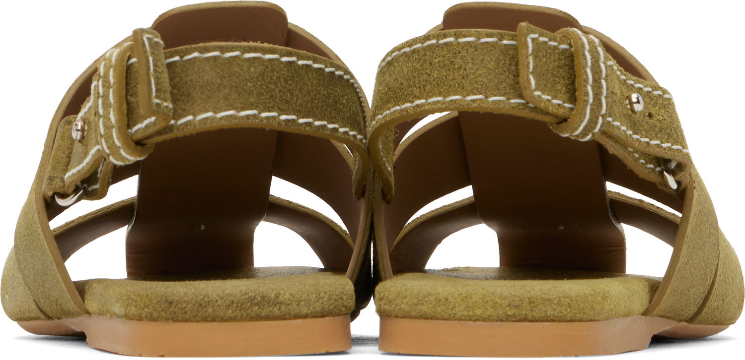 Tøj JW Anderson JW Anderson Suede Fisherman Sandals Grøn | SN0084-LA0359, 1
