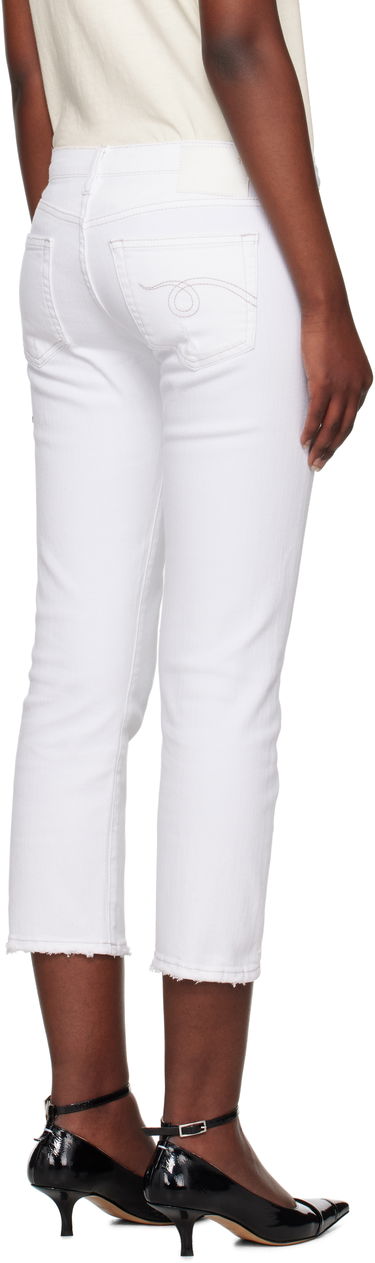 Jeans R13 R13 Boy Straight Cropped Jeans Hvid | R13W0091-895A, 2