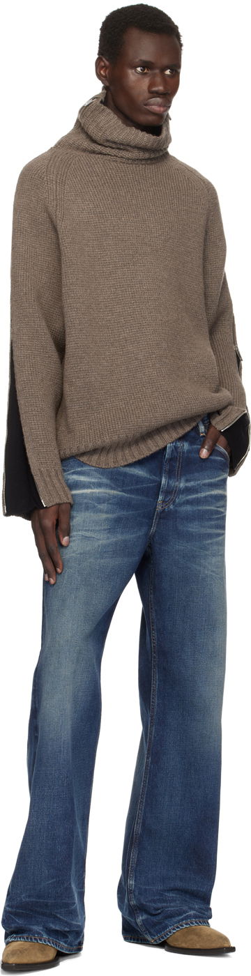 Sweater Helmut Lang Suitcase Turtleneck Sweater Brun | O06HM797, 4
