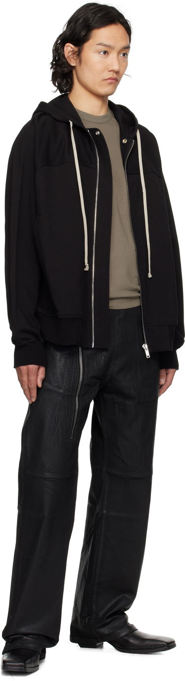 Bukser Rick Owens Rick Owens DRKSHDW Hollywood Aircut Leather Pants Sort | DU01E3356 SCF, 3