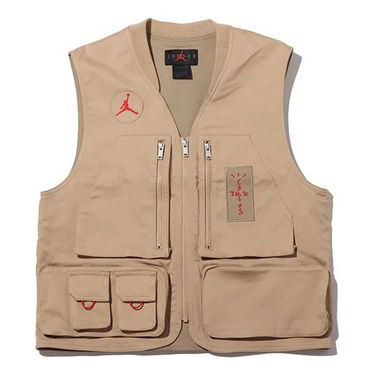 Vest Jordan Jordan x Travis Scott Utility Vest Beige | CW3170-201, 0