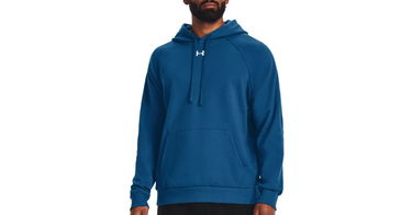 Sweatshirt Under Armour Rival Fleece Hoodie Blå | 1379757-426, 1