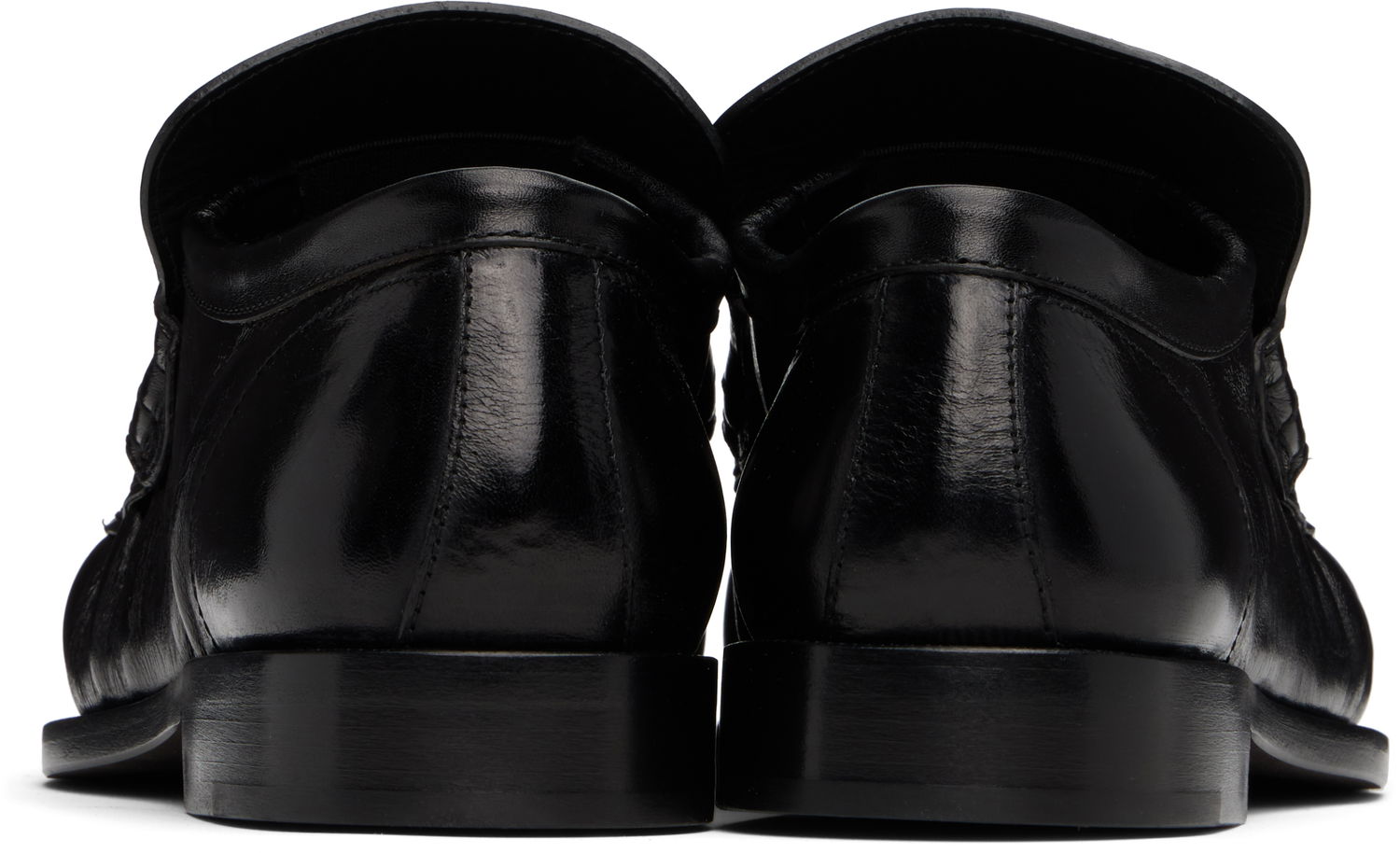 Tøj Dries Van Noten Dries Van Noten Leather Loafers Sort | MS251-1324, 1