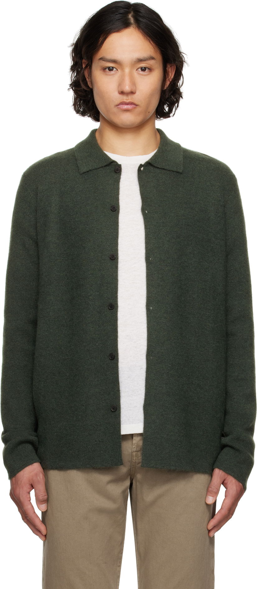 Sweater The Row The Row Iverson Cardigan Grøn | 874-Y363