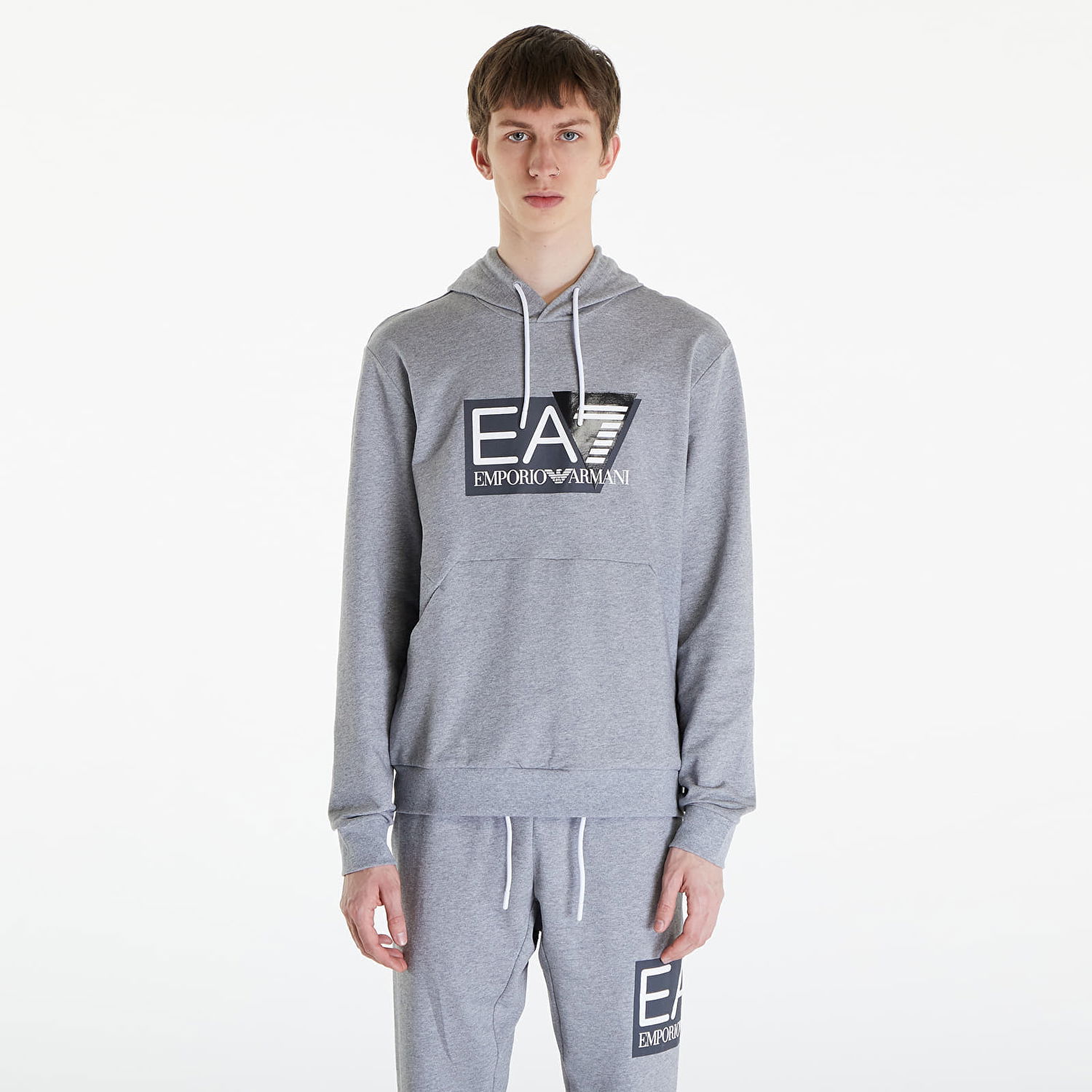 Sweatshirt Emporio Armani EA7 Felpa Medium Grey Melange Grå | 3DPM62PJ05Z3905, 0