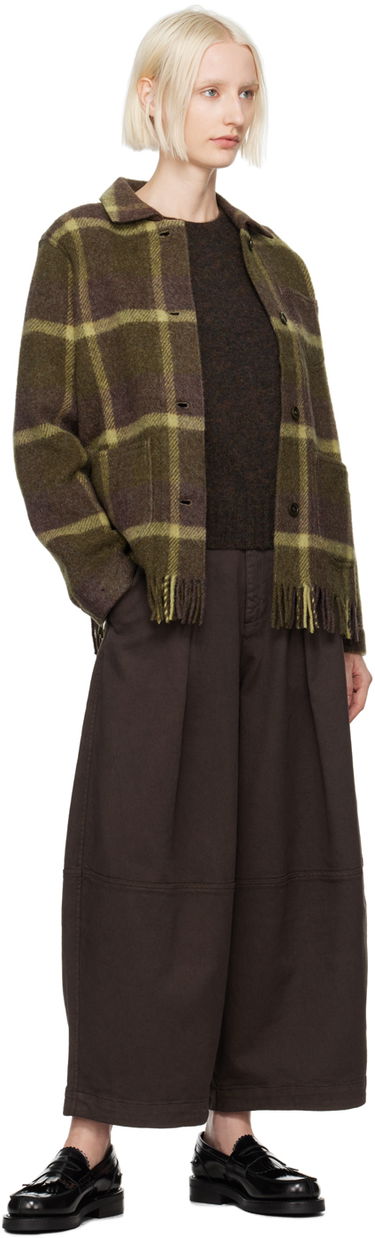 Sweater YMC Jets Relaxed Fit Knitted Sweater Brun | Q8XAA, 3