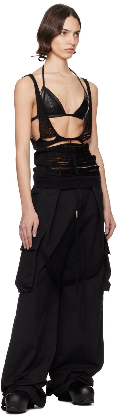 Tanktop Rick Owens Rick Owens Hollywood Tanja Strapless Top Sort | RO01E7618 KGRIDM, 3