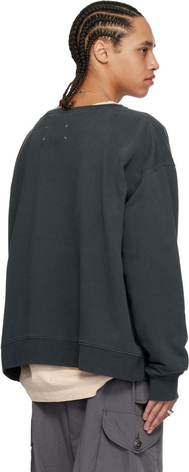 Sweater Maison Margiela Maison Margiela Embroidered Sweatshirt Grå | S50GU0230 M25017, 2