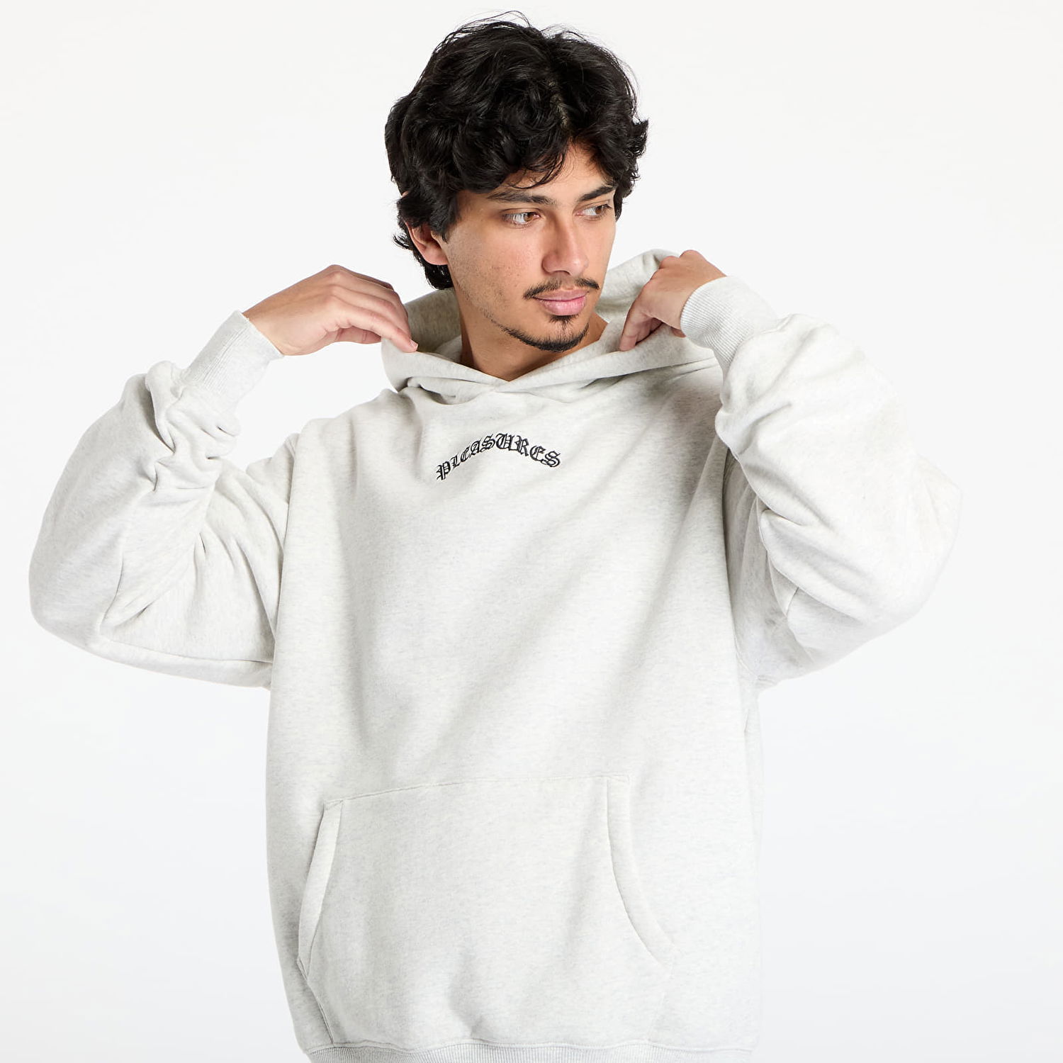 Sweatshirt Pleasures PLEASURES Neural Hoodie Grå | P25SU010 GREY, 1