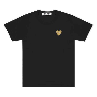 T-shirt Comme des Garçons PLAY Small Heart T-Shirt Sort | AZ T304 051 1, 0