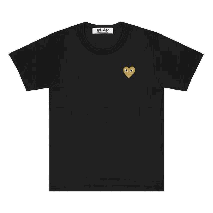 T-shirt Comme des Garçons PLAY Small Heart T-Shirt Sort | AZ T304 051 1