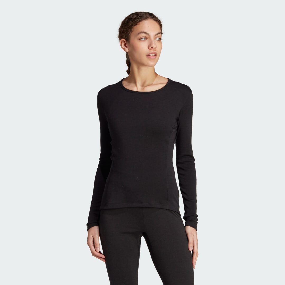T-shirt adidas Originals Xperior Merino 260 Baselayer Top Sort | HZ8545, 0