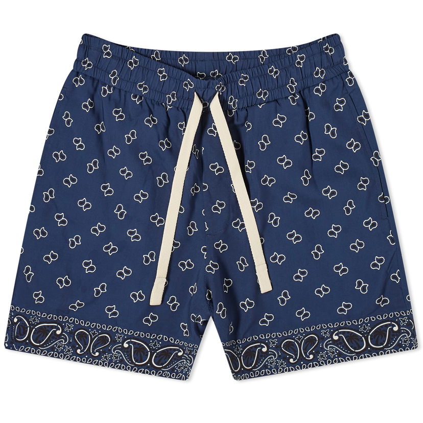 Shorts Palm Angels Paisley Shorts Blå | PMCB034S24FAB0054646