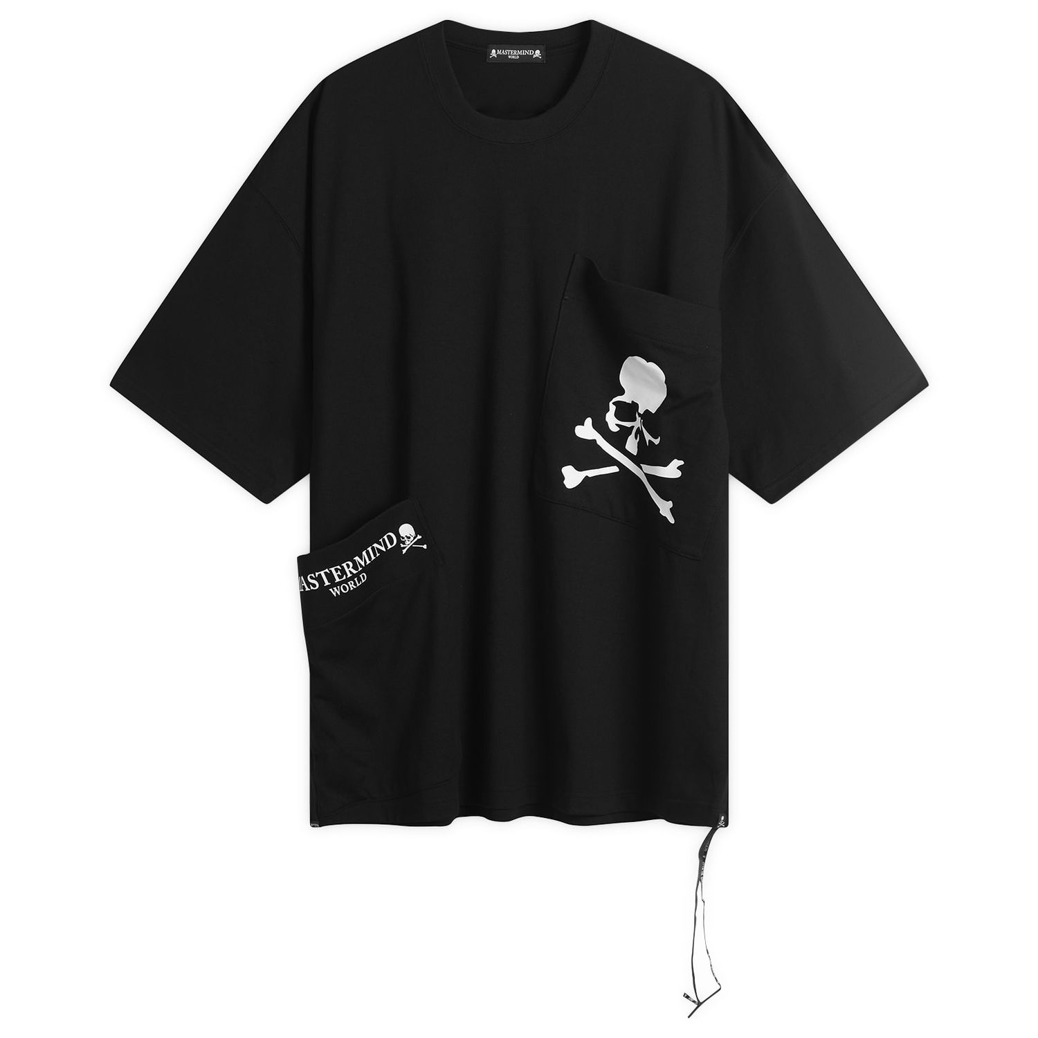 T-shirt Mastermind WORLD MASTERMIND WORLD Skull & Crossbones Multi Pocket Short Sleeve T-Shirt Sort | MW25S15-TS025-012, 0