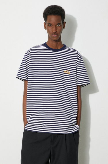 T-shirt WOOLRICH Striped T-Shirt Blå | CFWOTE0121MRUT3687, 0