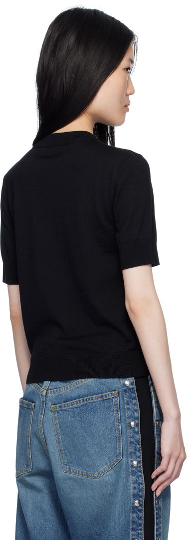 T-shirt Balmain 'Couture' Knit T-shirt Sort | EF1KA115KH87, 2