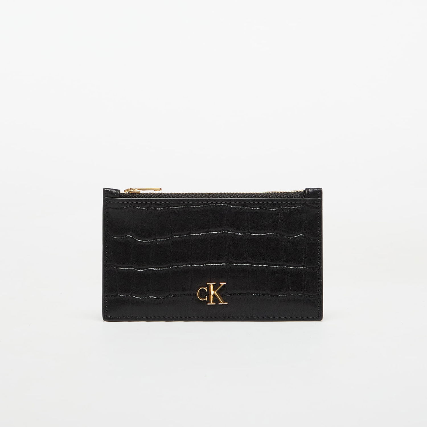 Tegnebog CALVIN KLEIN Croc 6 Cc Cardcase Black Sort | LV04F1094G UB1, 0