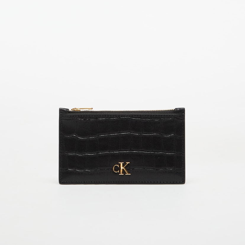 Tegnebog CALVIN KLEIN Croc 6 Cc Cardcase Black Sort | LV04F1094G UB1