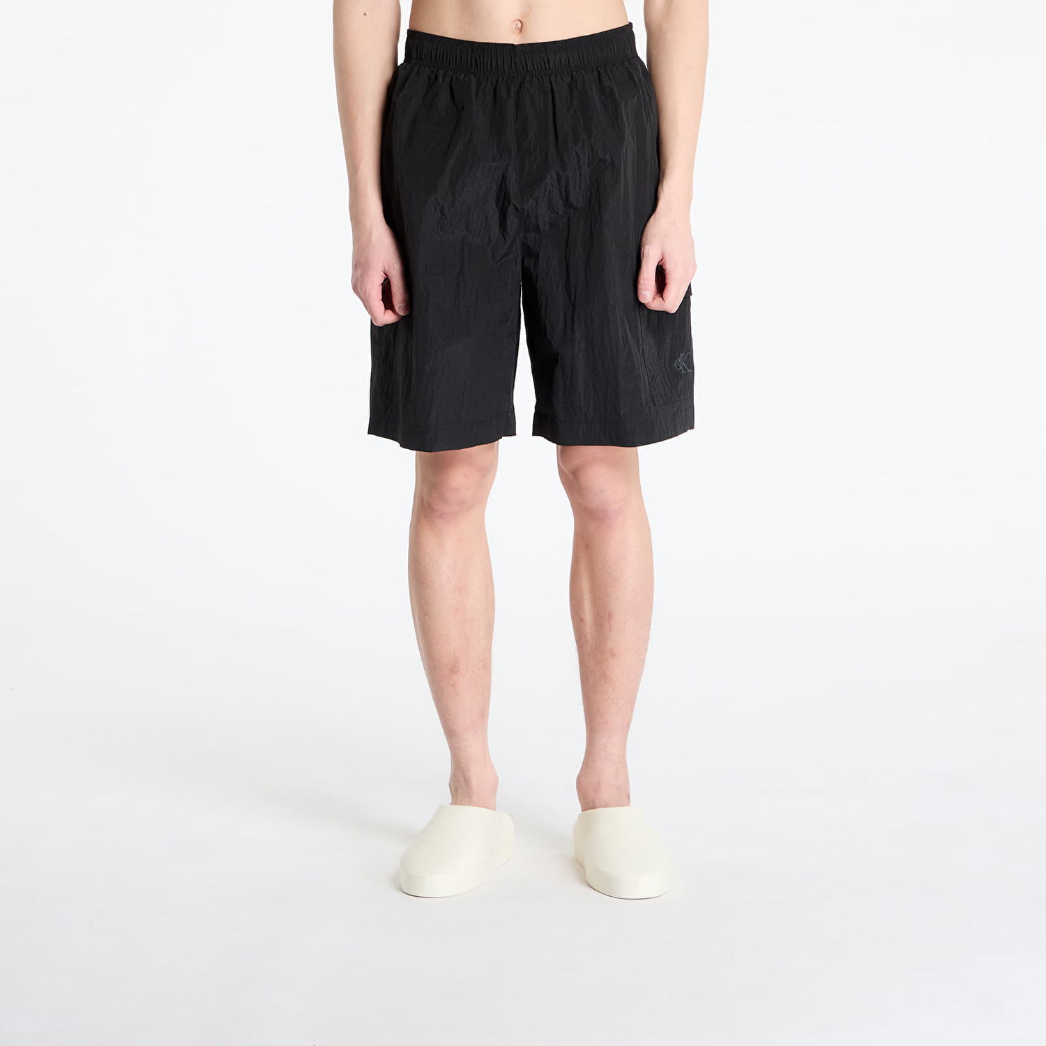 Shorts CALVIN KLEIN Calvin Klein Jeans Long Wide Boardshorts Sort | KM0KM01107 BEH, 0