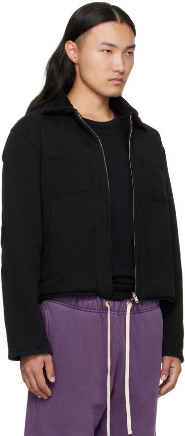Sweatshirt LES TIEN Utility Cropped Jacket Grå | CF-1097, 4
