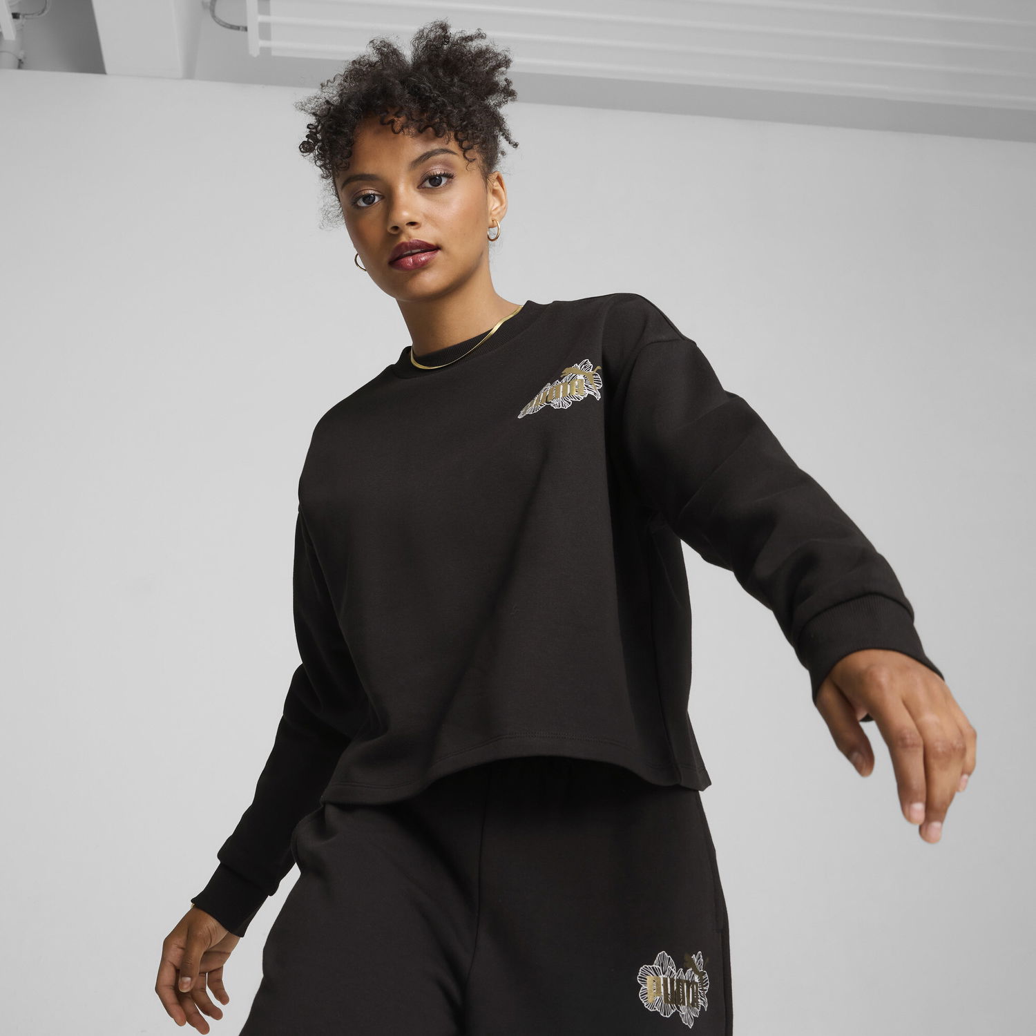 Sweatshirt Puma ESS+ Class Act Crewneck Sweatshirt Sort | 681693_01, 0