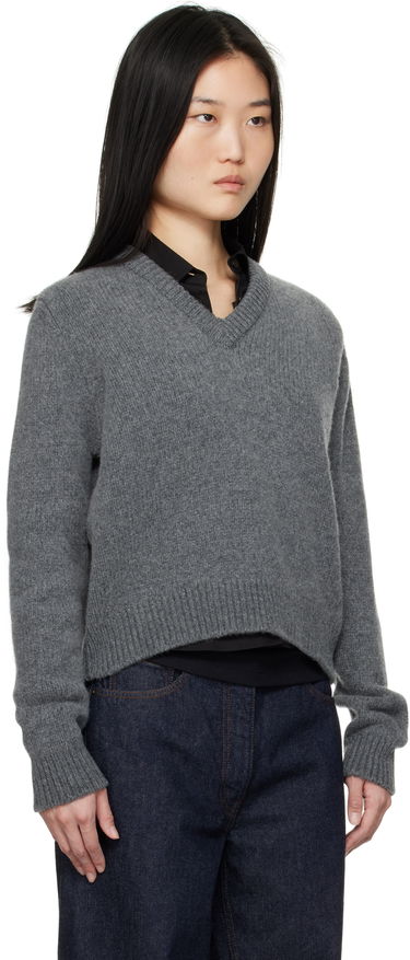 Sweater &Daughter &Daughter Glenn V-Neck Sweater Grøn | WL20224, 4