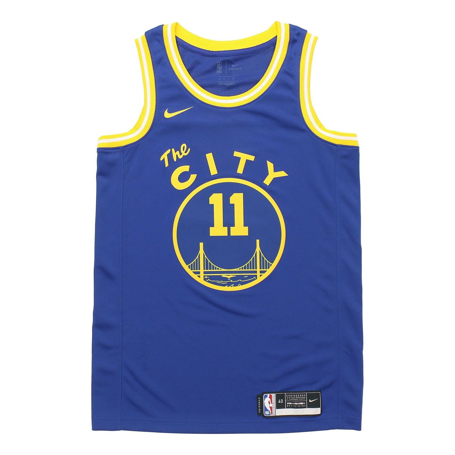 Jersey Nike NBA Golden State Warriors #11 Swingman Jersey Blå | CN1024-495, 0