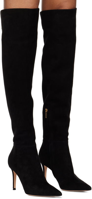 Sneakers og sko Gianvito Rossi Jules Suede Tall Boots Sort | G80222.85RIC.C45, 3