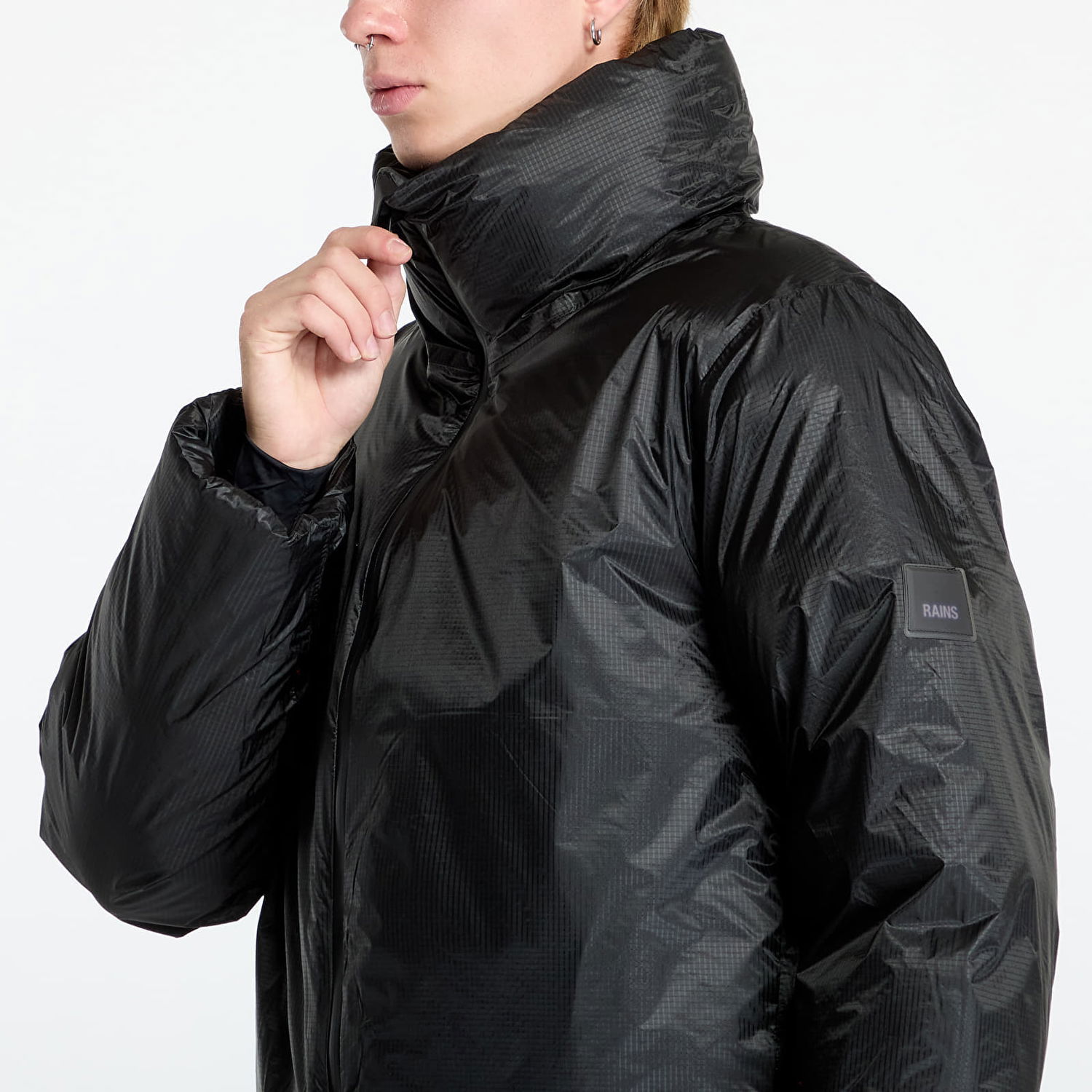 Puffer jakke Rains Kevo Short Puffer Jacket Sort | 17030 01 Black, 1