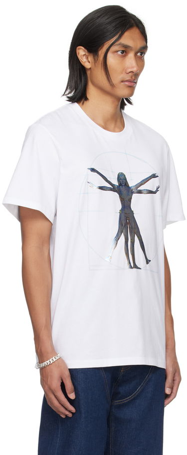 T-shirt Stella McCartney Vitruvian Woman Graphic T-Shirt Hvid | 6J01583SPY84, 1