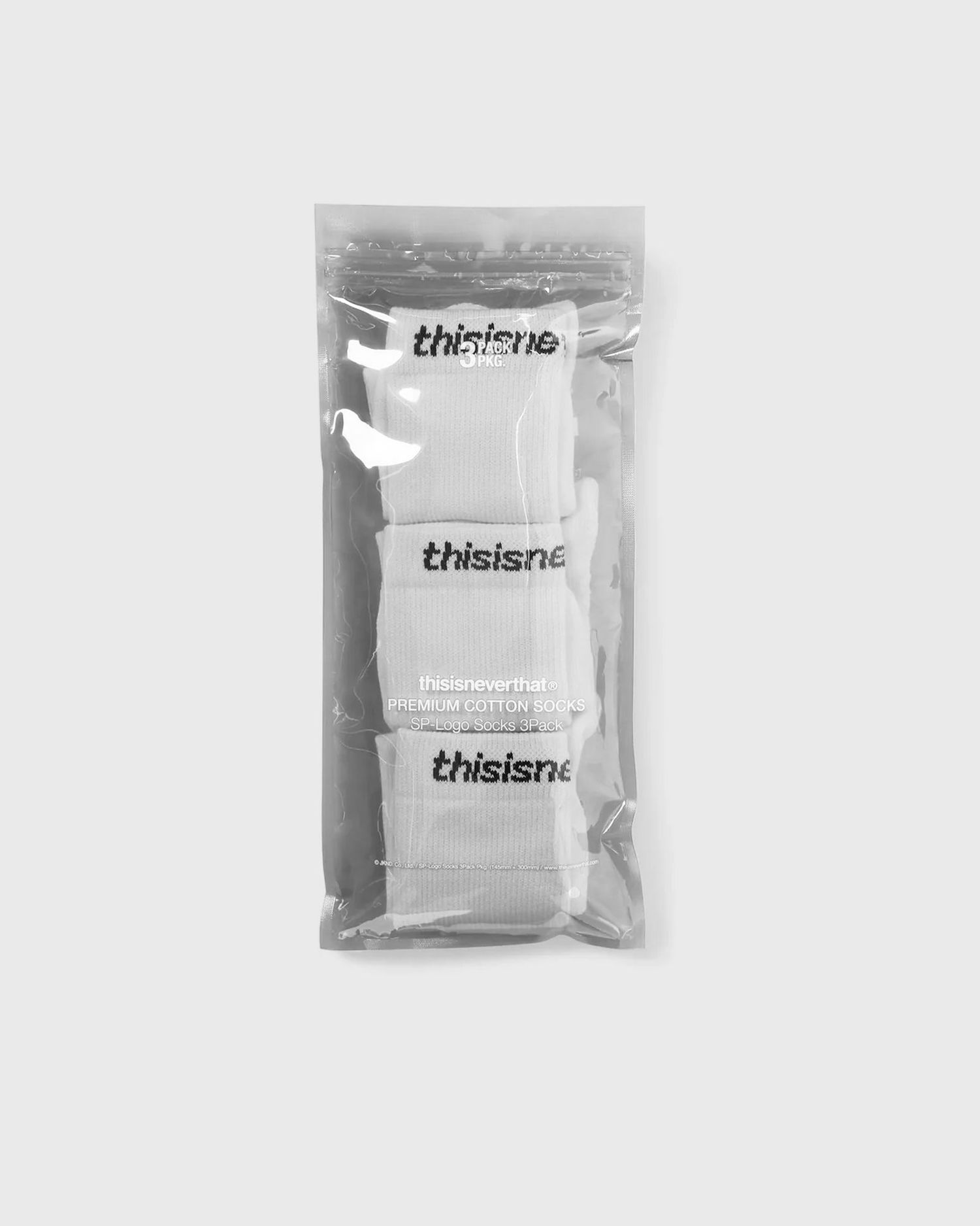 Sokker thisisneverthat SP-Logo Socks 3-Pack Hvid | TNCO0TUNSO01WHT, 1