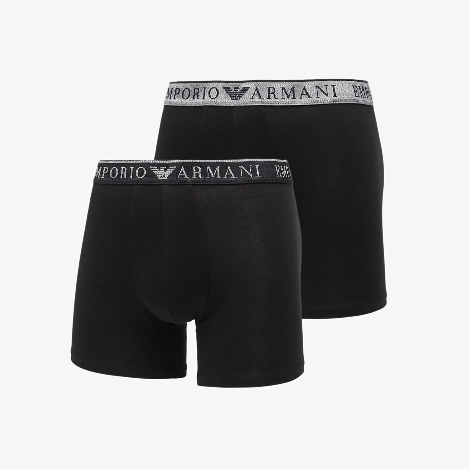 Boksere Emporio Armani EA7 Bottom Trunk 2-Pack Black/ Black Sort | EM000255AF10776MC108, 0