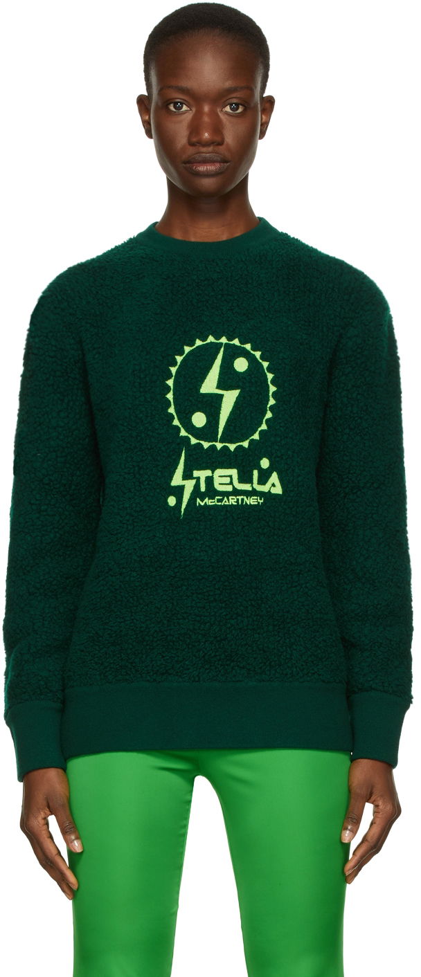 Sweatshirt Stella McCartney Designer Logo Edition Sweatshirt Grøn | 604103S7242, 0