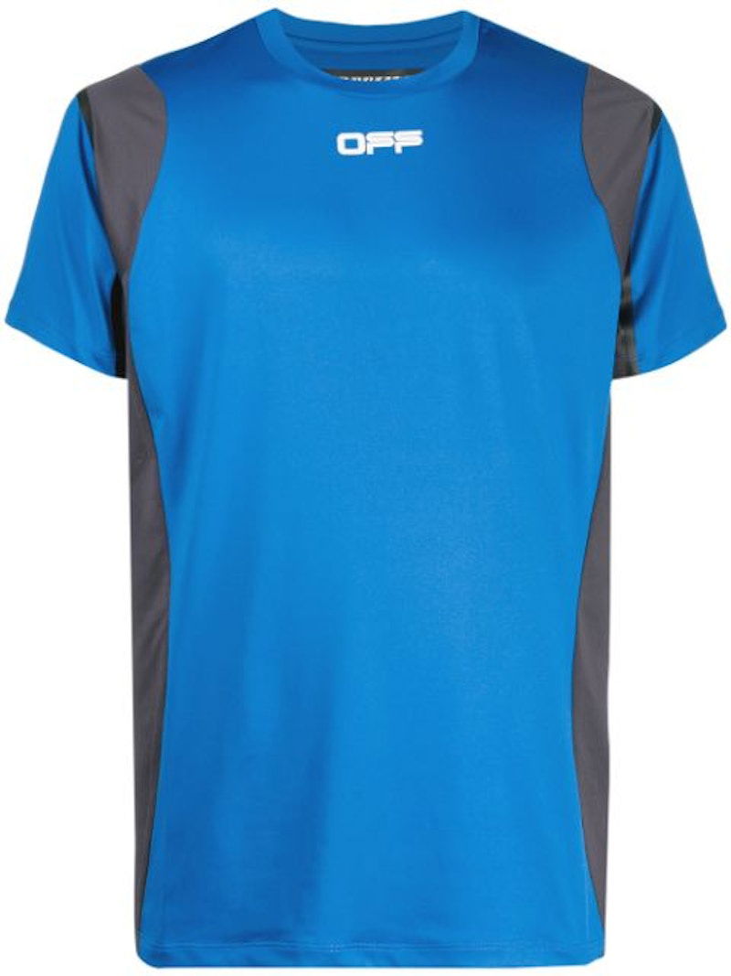 T-shirt Off-White Active S/S T-shirt Blue/Grey Blå | OMVA011I20JER0024506