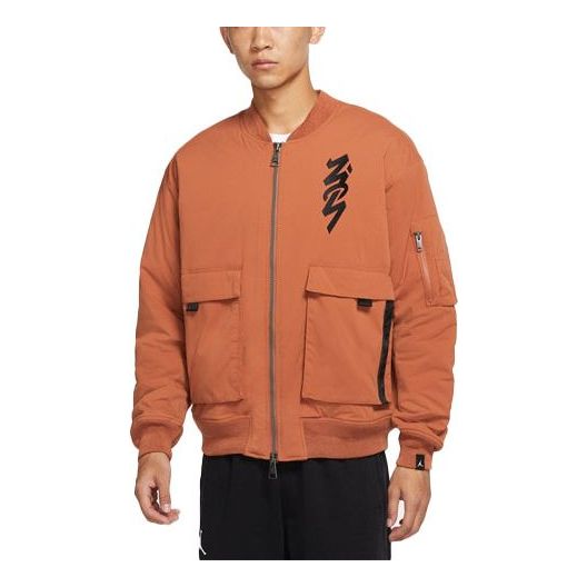 Bomberjakke Jordan Jordan Zion Flight Aviator Padded Jacket Orange | DJ5868-246