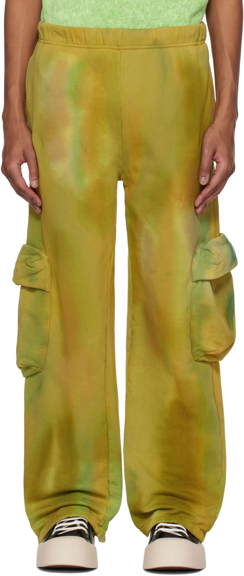 Joggingbukser Collina Strada Collina Strada Deadstock Cotton Cargo Sweatpants Gul | XX6014