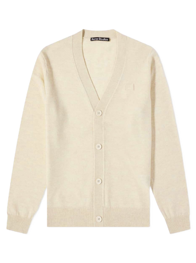 Sweater Acne Studios Keve Face Cardigan Beige | C60038-633