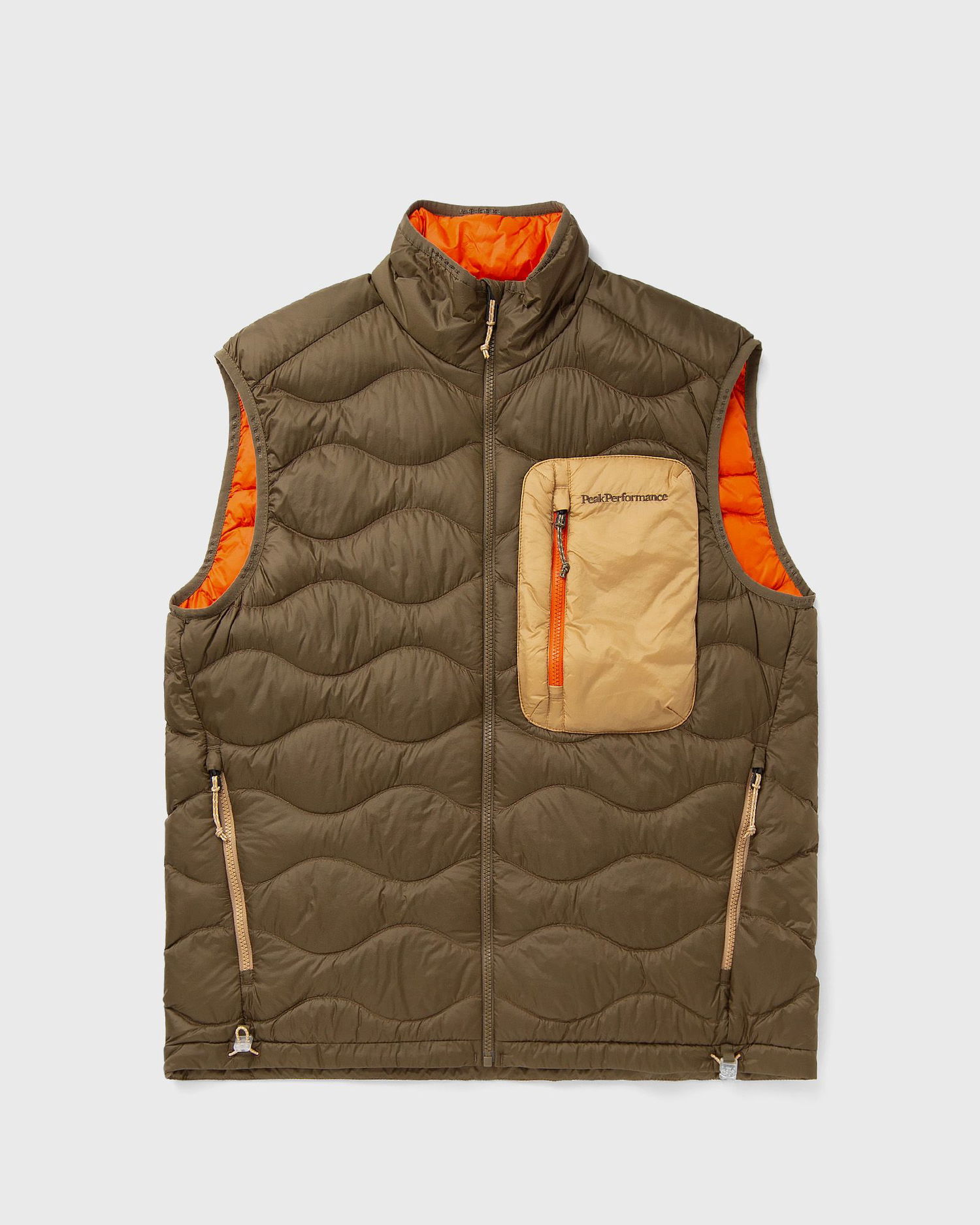 Vest Peak Performance HeliuUtility Wavy Down Vest Brun | G80344050, 0