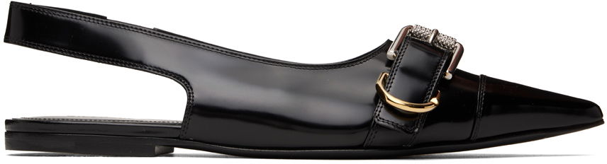 Skopleje Givenchy Givenchy Voyou Slingback Flats Sort | BE500SE28Z001, 0