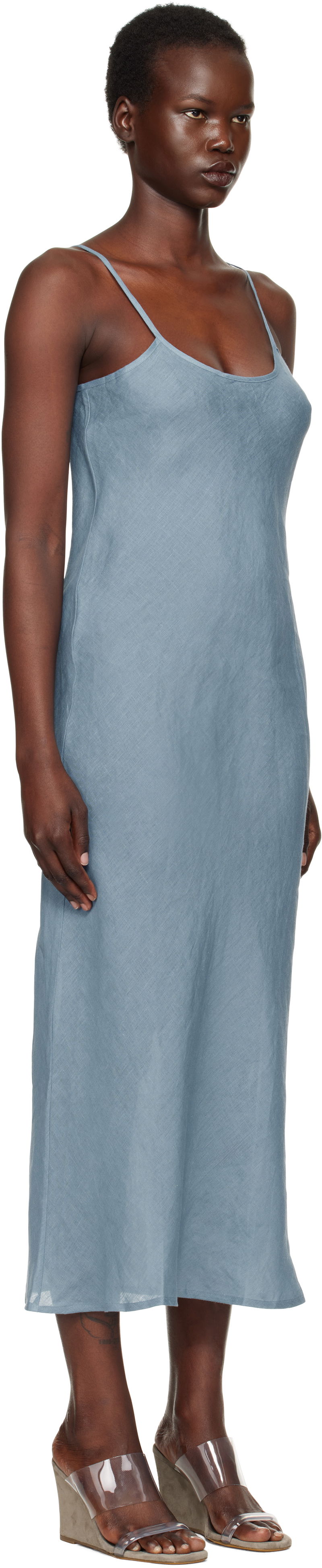Kjole Baserange Baserange Dydine Maxi Dress Blå | DRDY-SL-SP25, 1